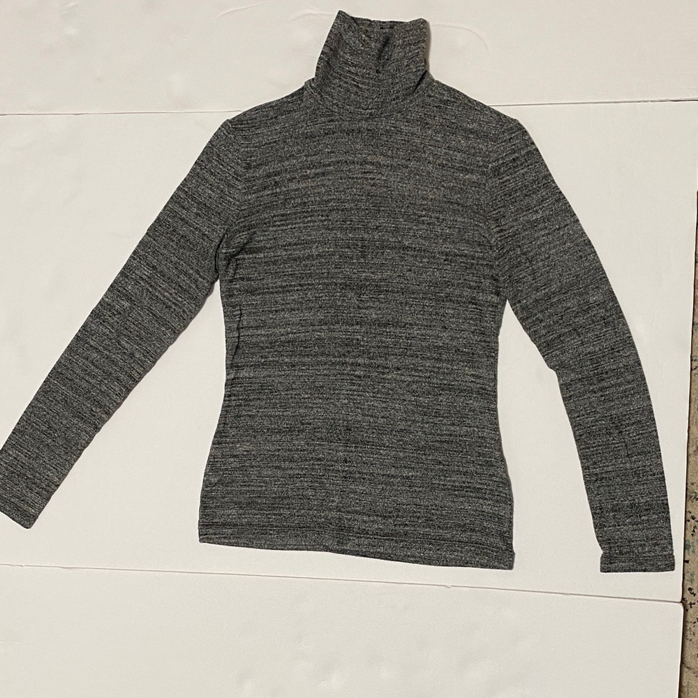 Charcoal Gray Women's Turtleneck Sweater